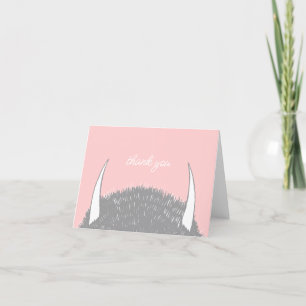 Where the Wild Things Are Girl Birthday Thank You Card