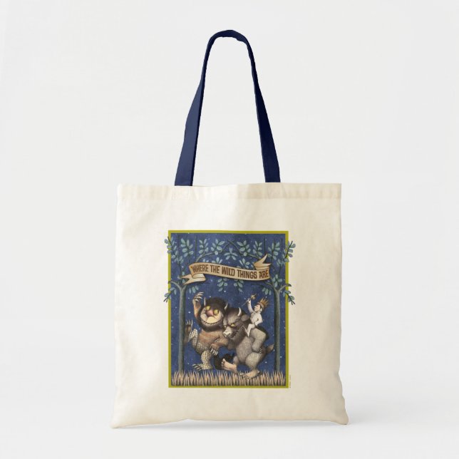 Where the Wild Things Are Graphic Tote Bag (Front)