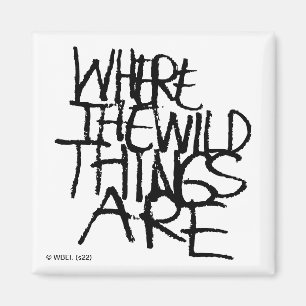 Where the Wild Things Are Handwritten Magnet