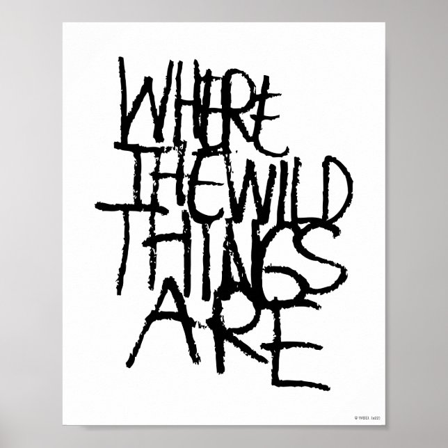 Where the Wild Things Are | Handwritten Poster (Front)