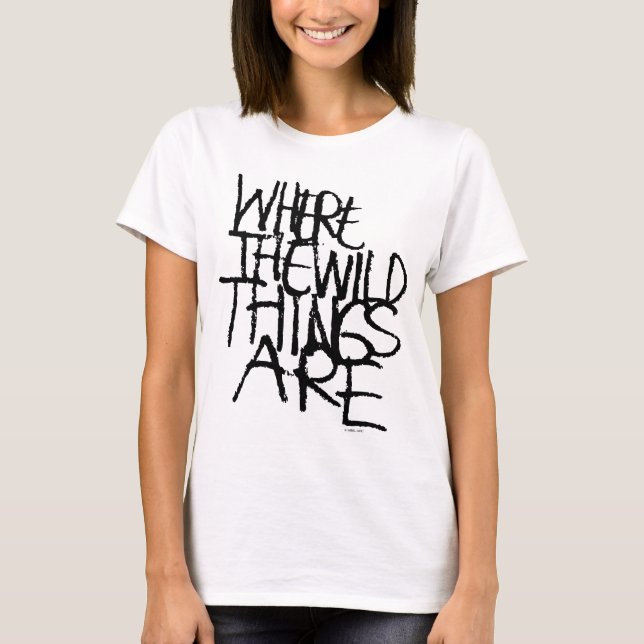 Where the Wild Things Are | Handwritten T-Shirt (Front)