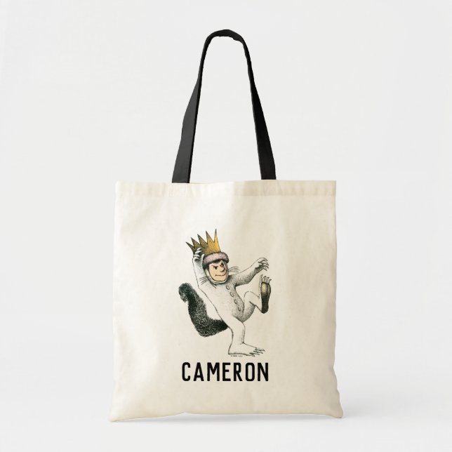 Where the Wild Things Are | Max | Add Your Name Tote Bag (Front)