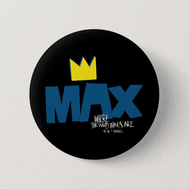 Where the Wild Things Are | Max and Crown 6 Cm Round Badge (Front)