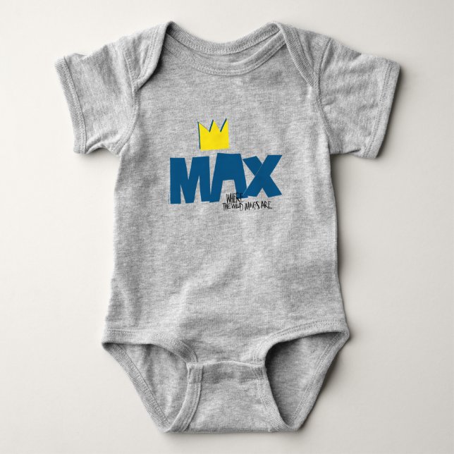 Where the Wild Things Are | Max and Crown Baby Bodysuit (Front)