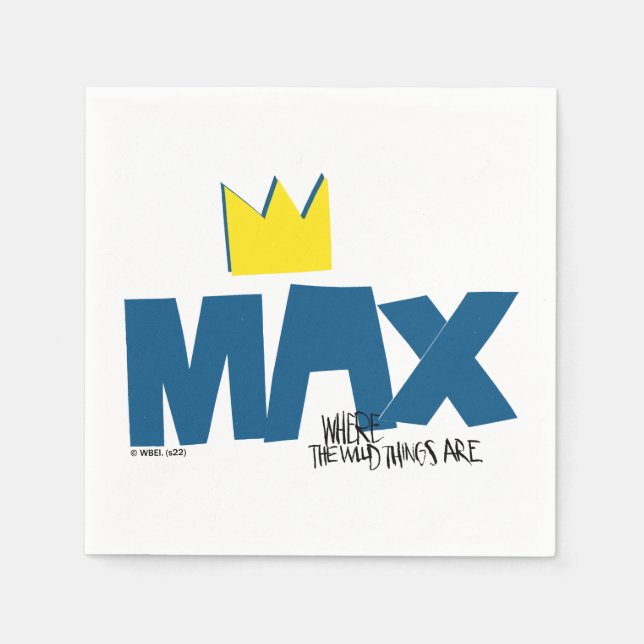 Where the Wild Things Are | Max and Crown Napkin (Front)