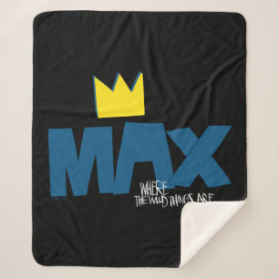 Where the Wild Things Are   Max and Crown Sherpa Blanket