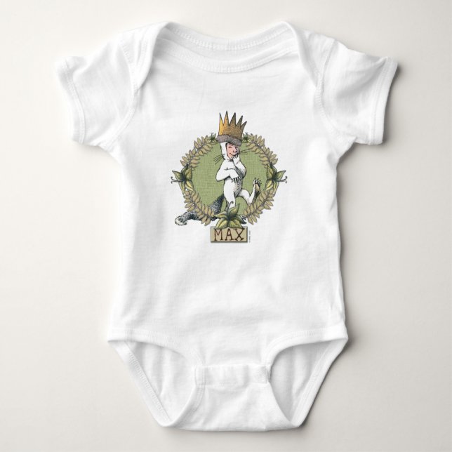Where the Wild Things Are | Max Badge Baby Bodysuit (Front)