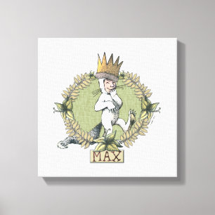 Where the Wild Things Are Max Badge Canvas Print