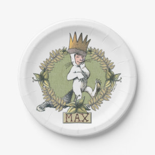 Where the Wild Things Are   Max Badge Paper Plate