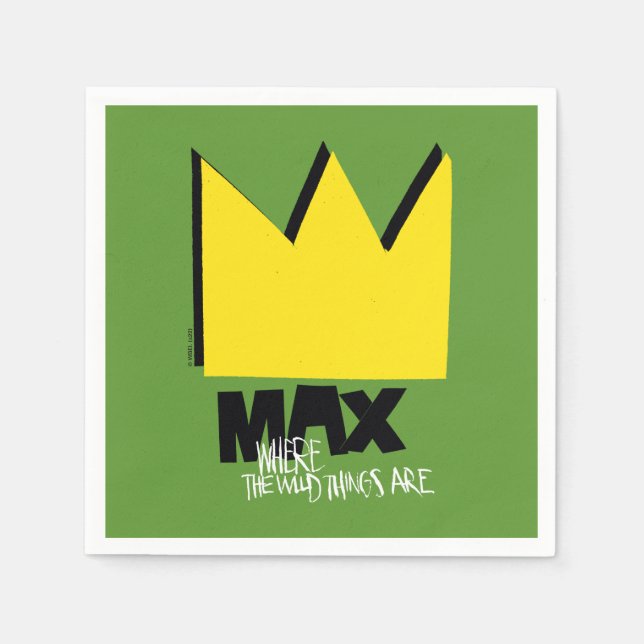 Where the Wild Things Are | Max & Crown Napkin (Front)