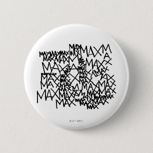 Where the Wild Things Are   Max Repeated 6 Cm Round Badge