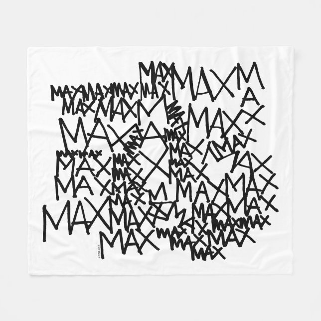 Where the Wild Things Are | Max Repeated Fleece Blanket (Front (Horizontal))