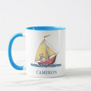 Where the Wild Things Are   Max Sailing   Add Name Mug