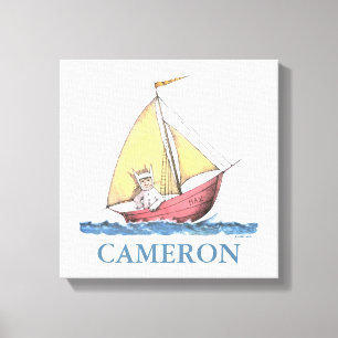 Where the Wild Things Are Max Sailing Canvas Print