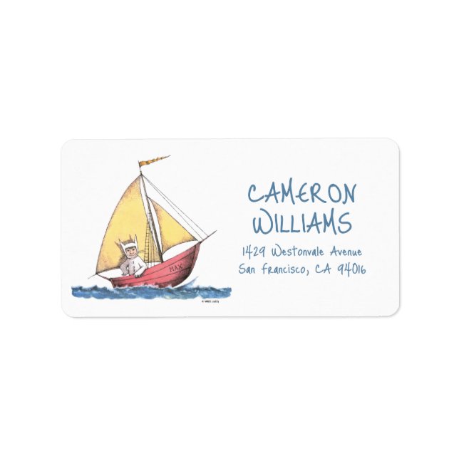 Where the Wild Things Are | Max Sailing Label (Front)