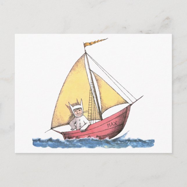Where the Wild Things Are | Max Sailing Postcard (Front)