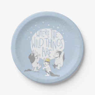 Where The Wild Things Are   Moon & Stars Paper Plate