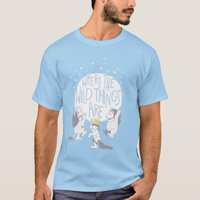 Where The Wild Things Are | Moon & Stars T-Shirt (Front)