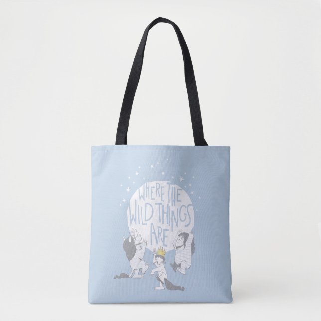 Where The Wild Things Are | Moon & Stars Tote Bag (Front)