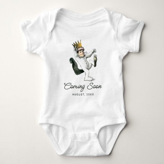 Where The Wild Things Are | New Baby Coming Soon Baby Bodysuit (Front)