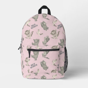 Where the Wild Things Are Pink Star Pattern Printed Backpack