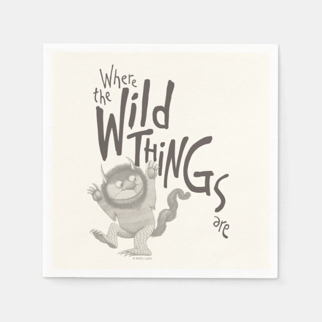 Where the Wild Things Are Quote Napkin (Front)