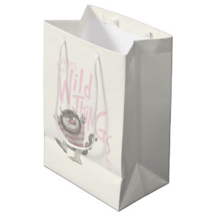 Where the Wild Things Are Quote - Pink Medium Gift Bag