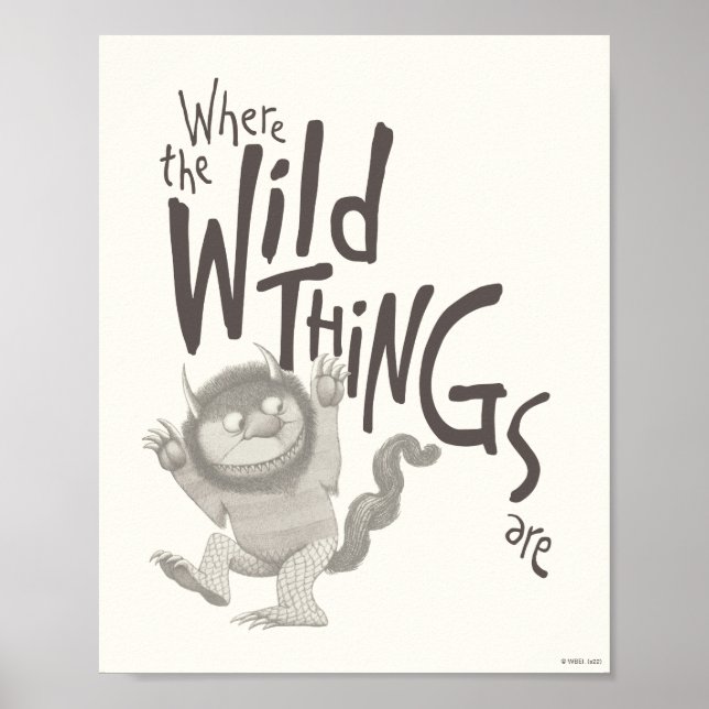Where the Wild Things Are Quote Poster (Front)