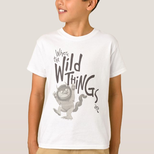 Where the Wild Things Are Quote T-Shirt (Front)