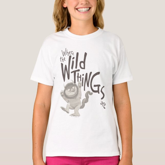 Where the Wild Things Are Quote T-Shirt (Front)