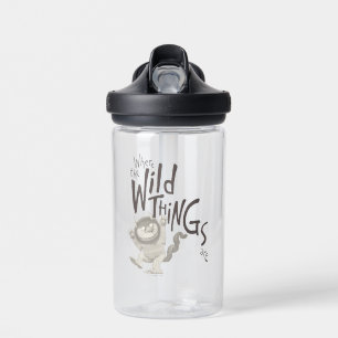 Where the Wild Things Are Quote Water Bottle
