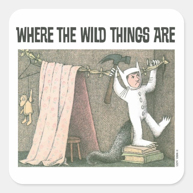 Where The Wild Things Are | Scene 1 Square Sticker (Front)