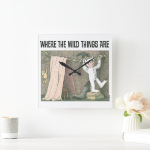 Where The Wild Things Are Scene 1 Square Wall Clock