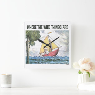 Where The Wild Things Are   Scene 5 Square Wall Clock
