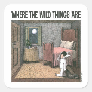 Where The Wild Things Are   Scene 7 Square Sticker