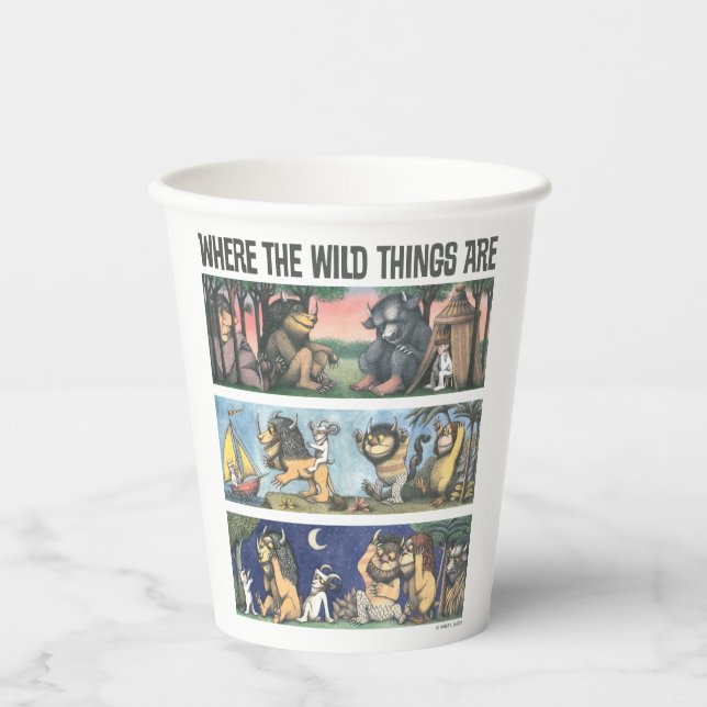 Where The Wild Things Are Scenes Paper Cups (Front)