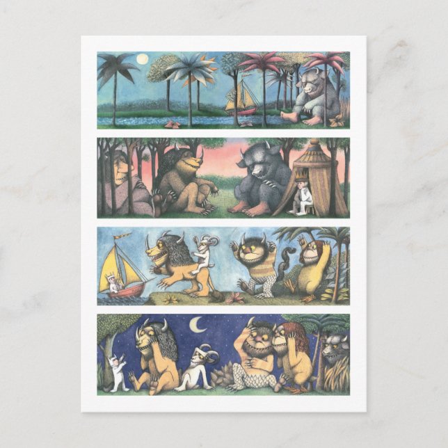 Where The Wild Things Are Scenes Postcard (Front)