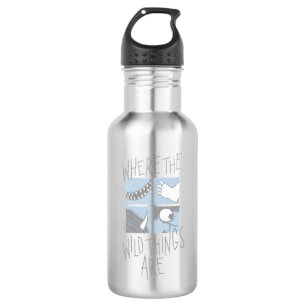 Where The Wild Things Are   Square Graphic 532 Ml Water Bottle