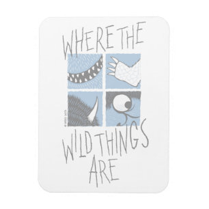 Where The Wild Things Are Square Graphic Magnet