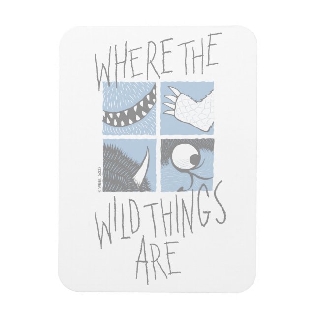 Where The Wild Things Are | Square Graphic Magnet (Vertical)