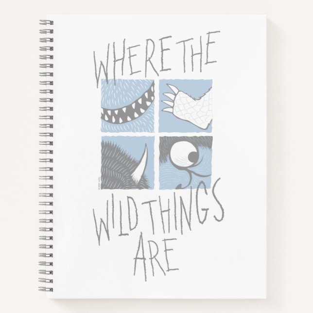 Where The Wild Things Are | Square Graphic Notebook (Front)