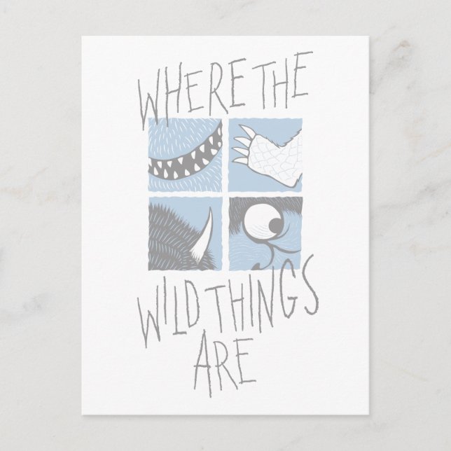 Where The Wild Things Are | Square Graphic Postcard (Front)