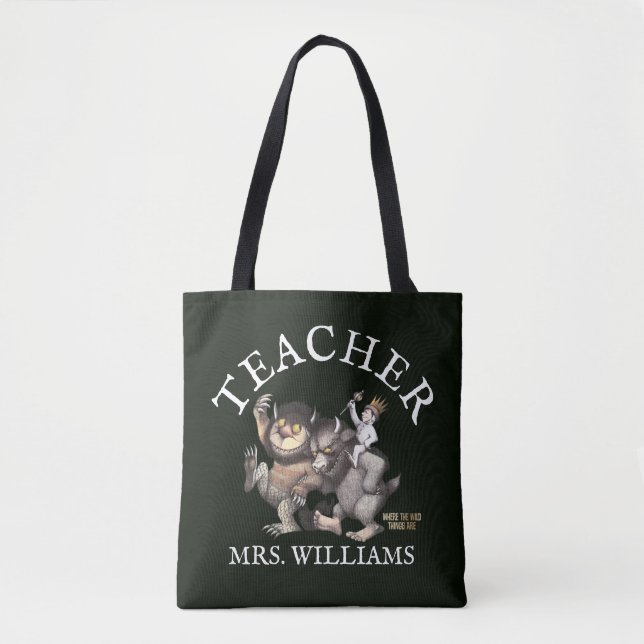 Where the Wild Things Are Teacher Tote Bag (Front)