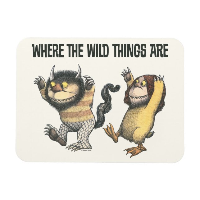 Where the Wild Things Are | Two Wild Things Magnet (Horizontal)