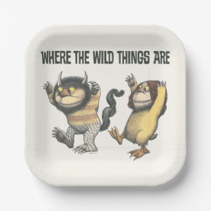 Where the Wild Things Are   Two Wild Things Paper Plate