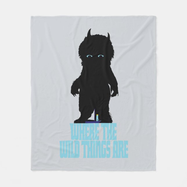 Where the Wild Things Are | Wild Thing Silhouette Fleece Blanket (Front)