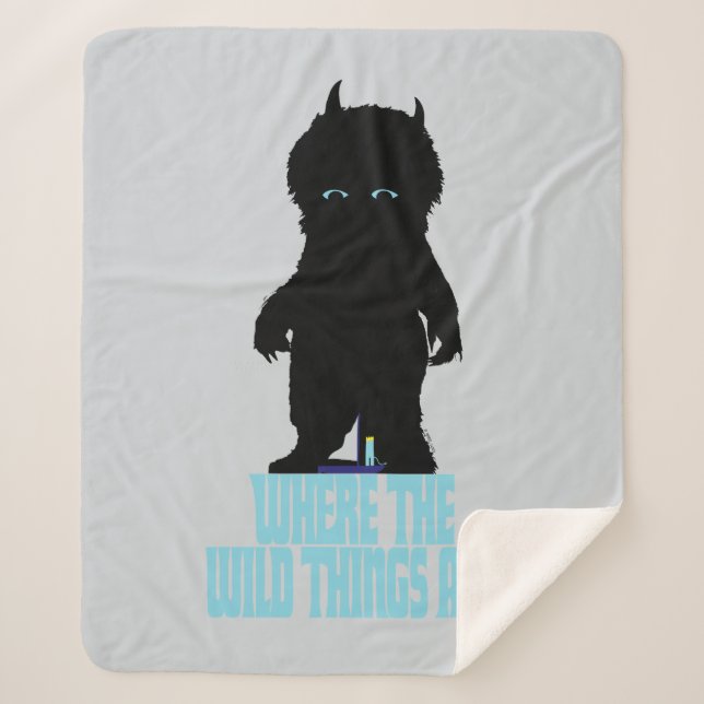 Where the Wild Things Are | Wild Thing Silhouette Sherpa Blanket (Front)