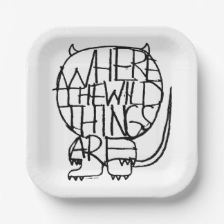 Where the Wild Things Are | Wild Thing Sketch Paper Plate