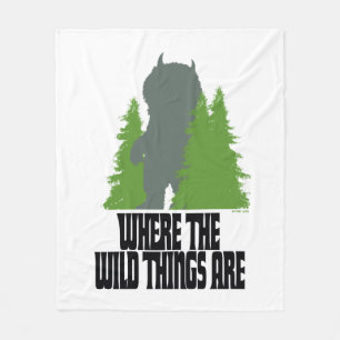 Where the Wild Things Are   Wild Thing & Trees Fleece Blanket