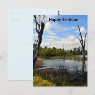 Where The Wildlife Play, Riverland, Birthday  Postcard